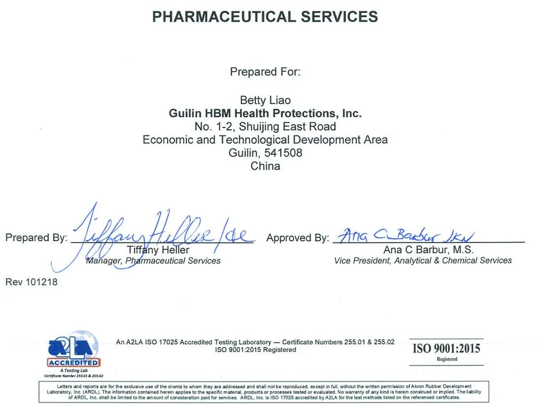 Registration certificate